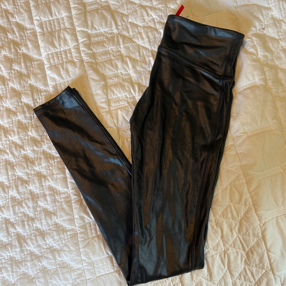 Spank Faux Leather Legging Size S